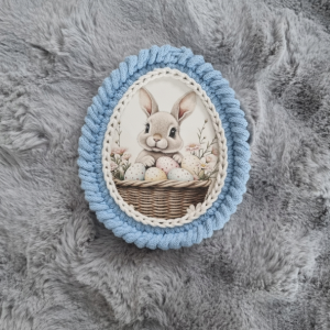 Wielkanocna przywieszka handmade z króliczkiem