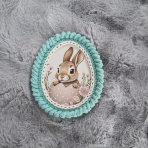 Wielkanocna przywieszka handmade z króliczkiem